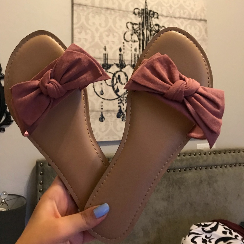 Blush pink sandals